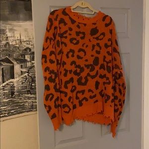 Cheetah sweater